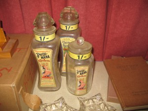 Antique Shop Storage Jars for Perfume