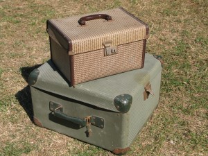 Vintage Cases - Hat Box and Projector Case
