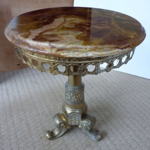 A Marble Top Occasional Table