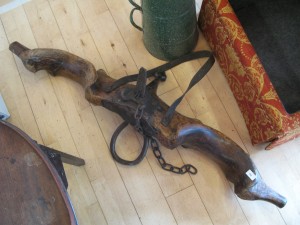 Lot 94 - Wooden yoke for ponies - Sold for £40