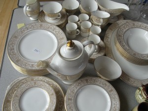 Lot 151 - Doulton dinner service - Sold for £40