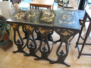 Lot 82 - Nest of Oriental Tables -Sold for £60