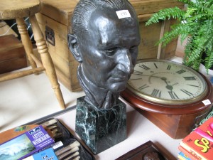 Lot 193 - Bronze Bust - Sold for £140