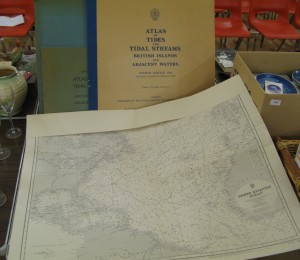 Lot 165 - A large collection of charts and Atlas of Tides and Tidal Streams - Sold for £80