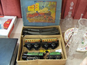 Lot 51 - Hornby clockwork train - Sold for £40