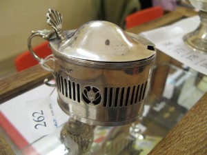 Lot 262 - Hallmarked Silver Mustard Pot - Sold for £45