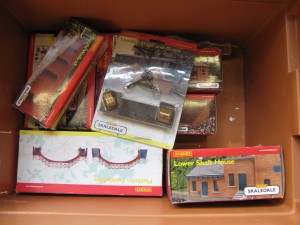 Lot 39 - Collection of Hornby OO Gauge Trackside Buildings and Other Items - Sold for £60