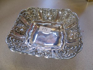 Lot 171 - Silver Bon Bon Tray - Sold for £90