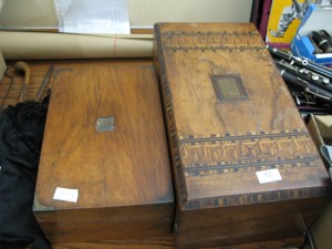 Lot 52 - Two wooden boxes - Sold for £55