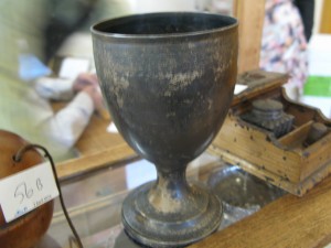 Lot 56a - Silver cup with yeomanry engraving from the 1900s - Sold for £280