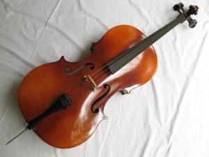 3/4 size Cello BH400 made by Boosey and Hawkes in Czechoslovakia. 44" high. Bought 20 years ago but has had little use. New bridge partly fitted. String missing. In very good condition.