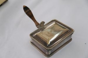 Silver plated cigarette box