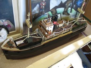 Lot 128 - Model of Tramp Steamer - Sold for £30