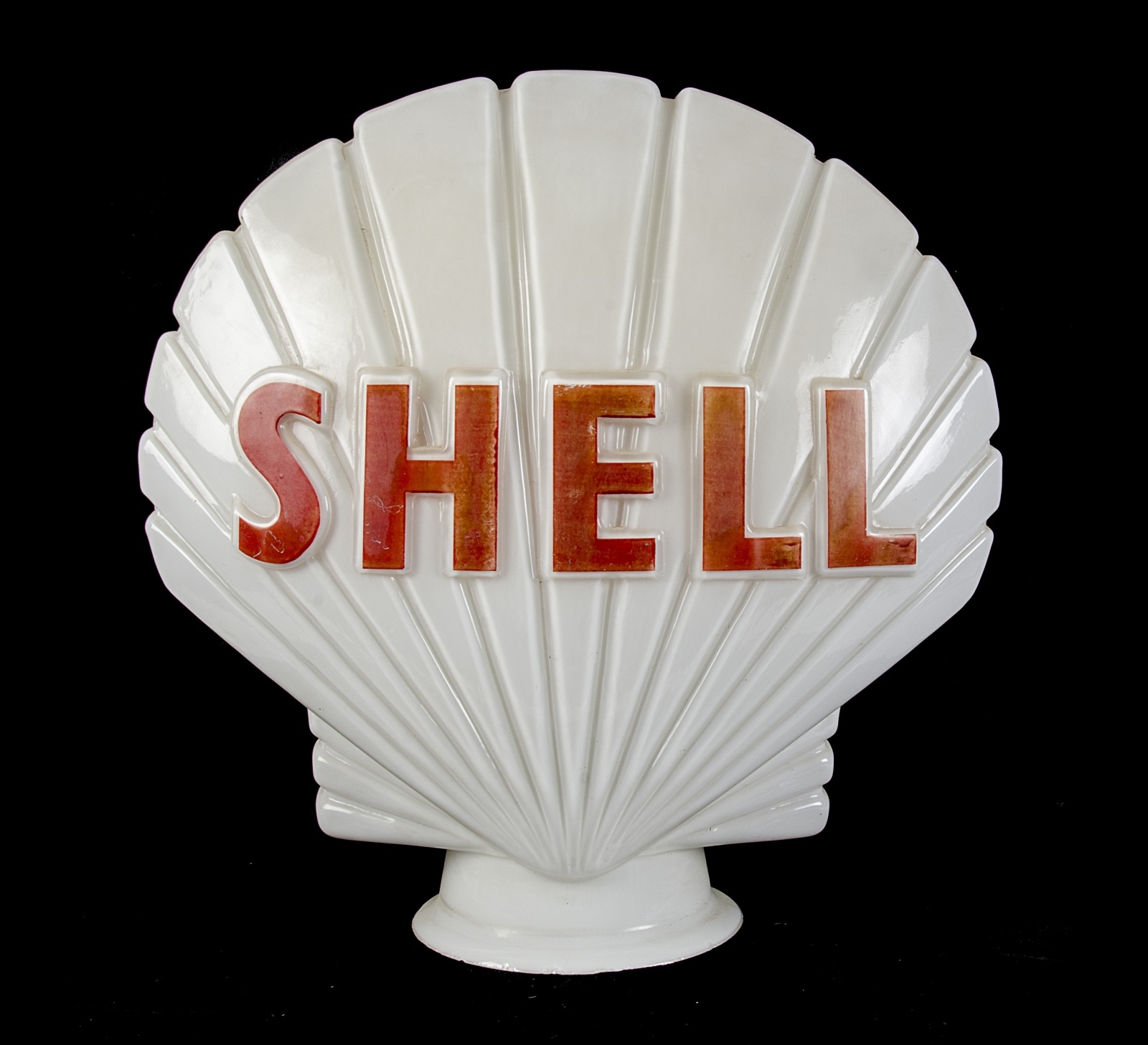 Shell White Glass Petrol Pump Globe Light