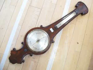 Lot 10 - Aneroid banjo barometer - Sold for £65