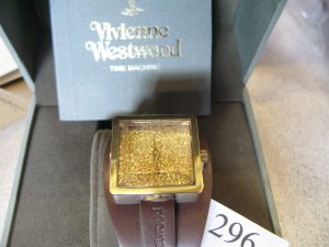 Lot 296 - Vivienne Westwood Time Machine watch in box - Sold for £50