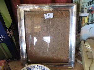Lot 341 - Silver picture or photo frame - Sold for £65