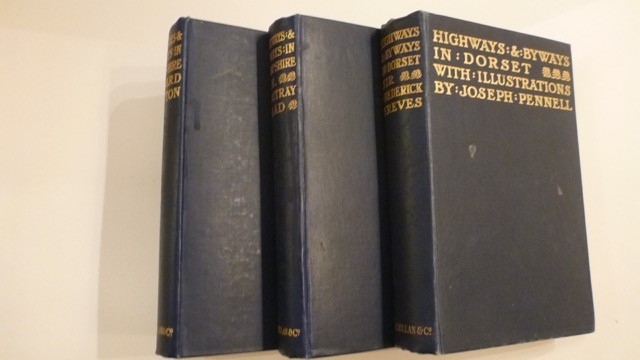 3 Volumes - "Highways and Byways in Hampshire" -1928, Dorset - 1926 and Wiltshire - 1928