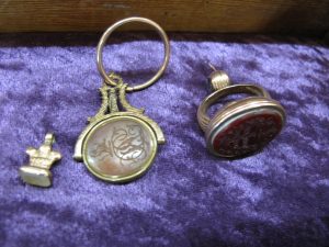 Lot 235 - Three Wax Seals - Sold for £40