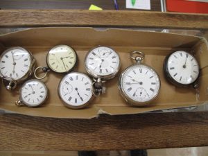 Lot 218 - Seven Silver Pocket Watches - Sold for £130