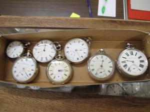 Lot 219 - Seven Silver Pocket Watches - Sold for £140