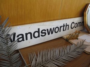 Lot 74 - British Railways - Wandsworth Common station sign - Sold for £40