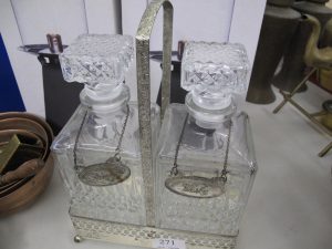 Lot 271 - Glass Decanters - Sold for £25