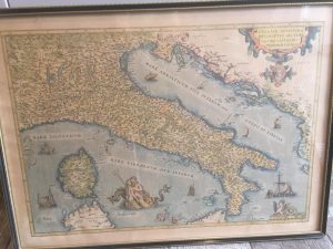 Old map of Italy