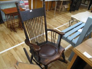 Lot 223 - Colonial American rocking chair - Sold for £40
