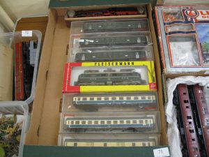 Lot 71 - Fleischmann Electric Locomotive and six Coaches all boxed - Sold for £75