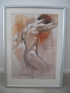 Male Nude print by Joanni 57 x77cm