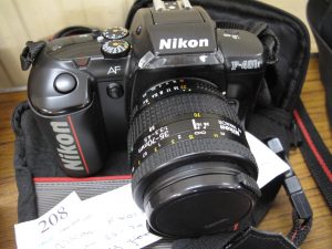 Lot 208 - Nikon F401X SLR Camera with 35 70mm Lens - Sold for £30