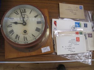 Lot 117 - Vintage Smiths Wall Clock from Officers Mess Farnborough plus ephemera - Sold for £85