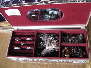 Box of costume jewellery