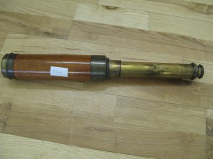 Lot 82a - Victorian Brass 3 Drawer Telescope - Sold for £40