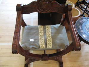 Lot 198 Captains Chair. Sold for £40
