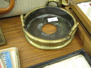 Lot 67 - Bronze Japanese Pot Stand. Sold for £75.