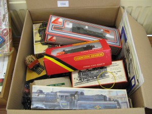 Lot 104 - collection of toy trains from Hornby, Lima and Airfix. Sold for £30.