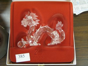 Lot 385 Swarovski Dragon - Sold for £36