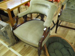 Velvet Upholstered Nursing Chair