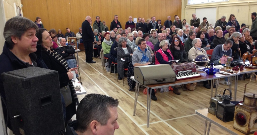 Auction at Badger Farm Community Centre, Winchester - 7 Feb 2015