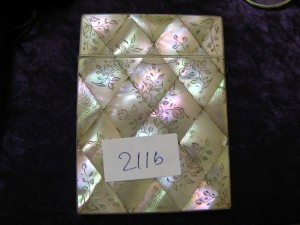 Lot 211b - Mother of Pearl Card Case - Sold for £32