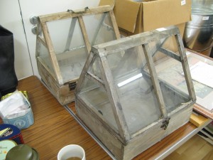 Lot 318 - Two Glazed Wooden Cloches