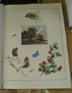 Lot 171 - Possibly Victorian leather bound scrapbook - Sold for £75