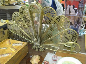 Lot 126 - Fan shaped folding fireguard - Sold for £45