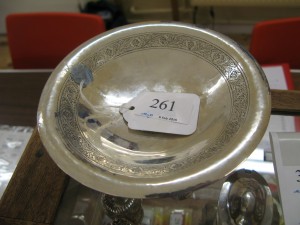 Lot 261 - Hallmarked George V silver jubilee bowl - Sold for £65