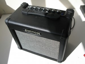 Kustom KGA 10FX Guitar Practice Amplifier 10 Watt amp with lead and rhythm settings with echo effect.