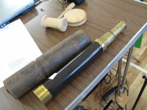 Lot 60 - Dolland London four draw brass telescope - Sold for £60