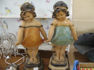 Lot 114 - "Cheeky girl" statuettes - Sold for £27