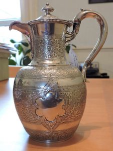 Lot 228 - Jug Edinburgh 1879 Marshall & Sons APP 489.5 grams - Sold for £130